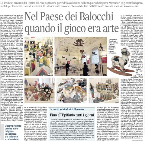 Il paese dei balocchi. Chiostro dei Teatini Lecce 2019 2020